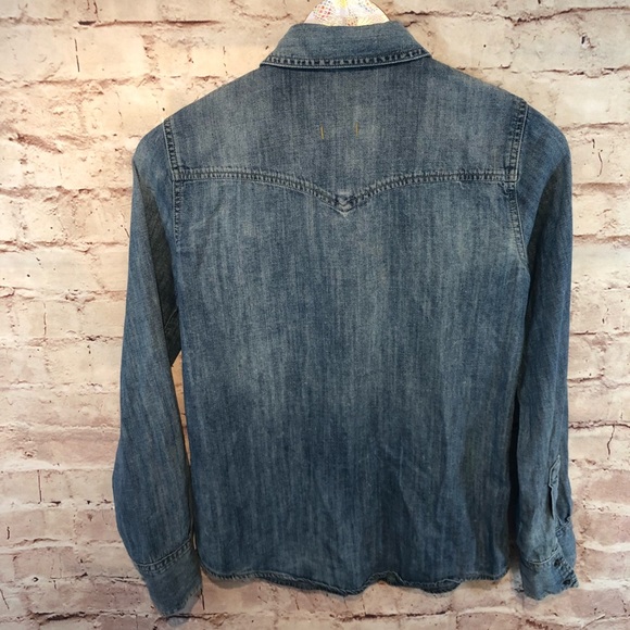 Madewell Button Down Denim Shirt - Picture 3 of 5